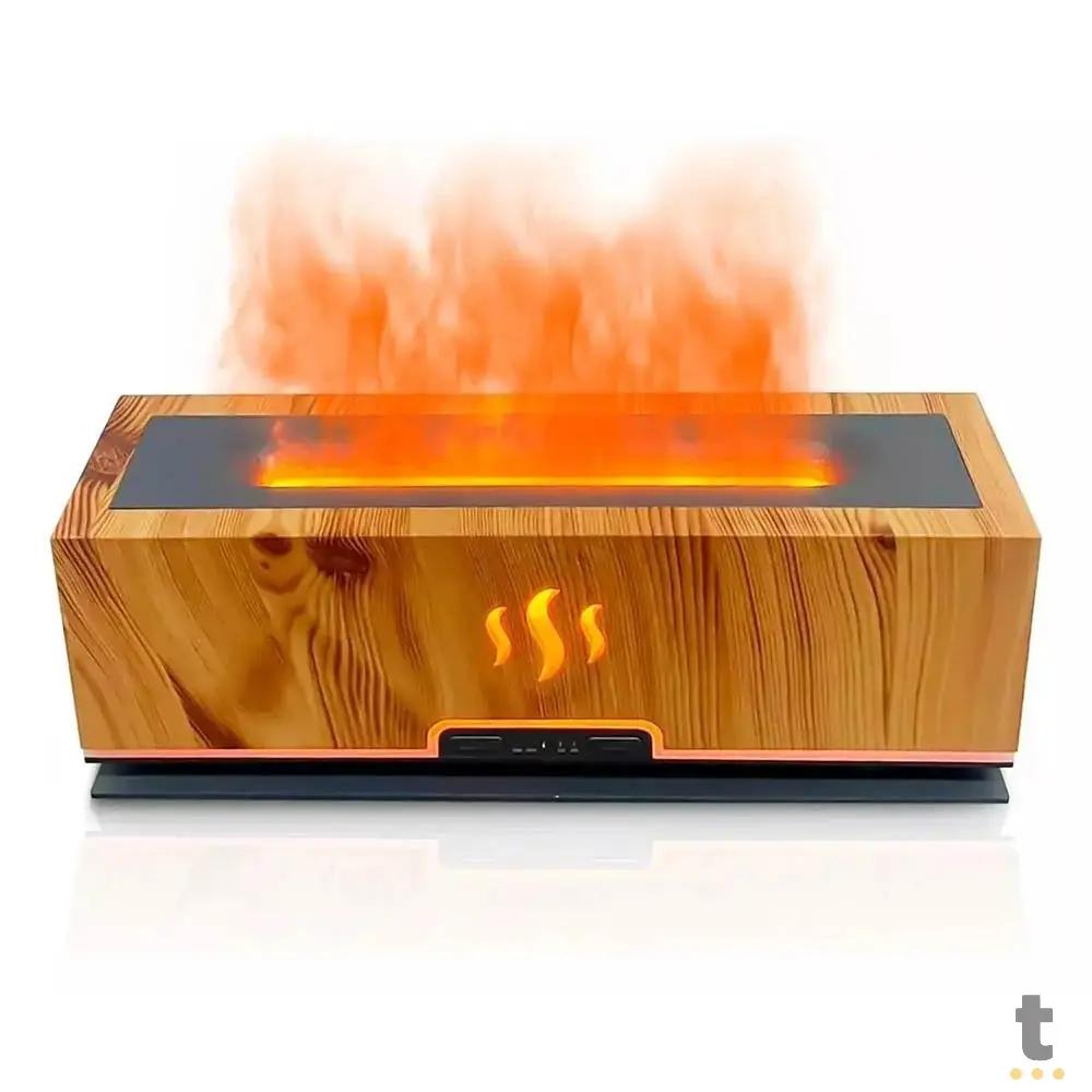 Umidificador e Aromatizador de Ar Lelong C/ Chamas Coloridas e Temporizador 200ml - LE-2346 Truedata